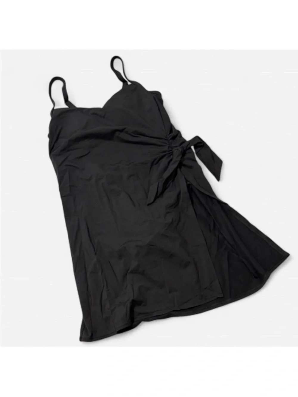 Lands' End Women's Long Chlorine Resistant Sweetheart Swim Dress One Piece Swimsuit - 6 - Black Lands' End Women's Long Chlorine Resistant Sweetheart Swim Dress One Piece Swimsuit - 6 - Black